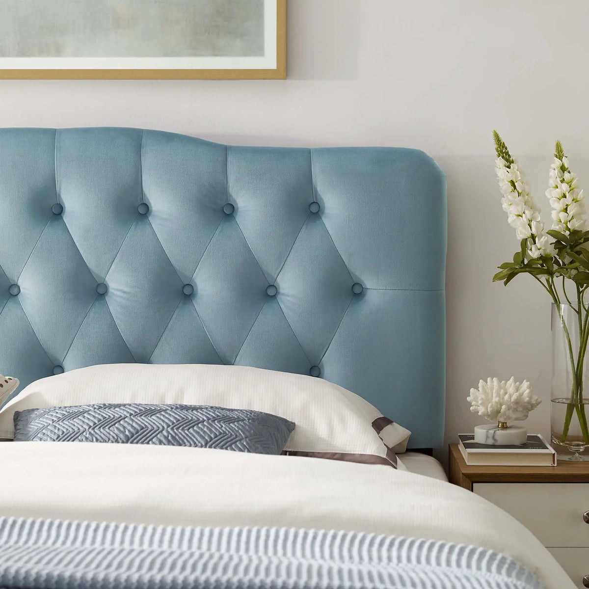Annabel Diamond Tufted Performance Velvet King Headboard by Modway by HouseOfZazla