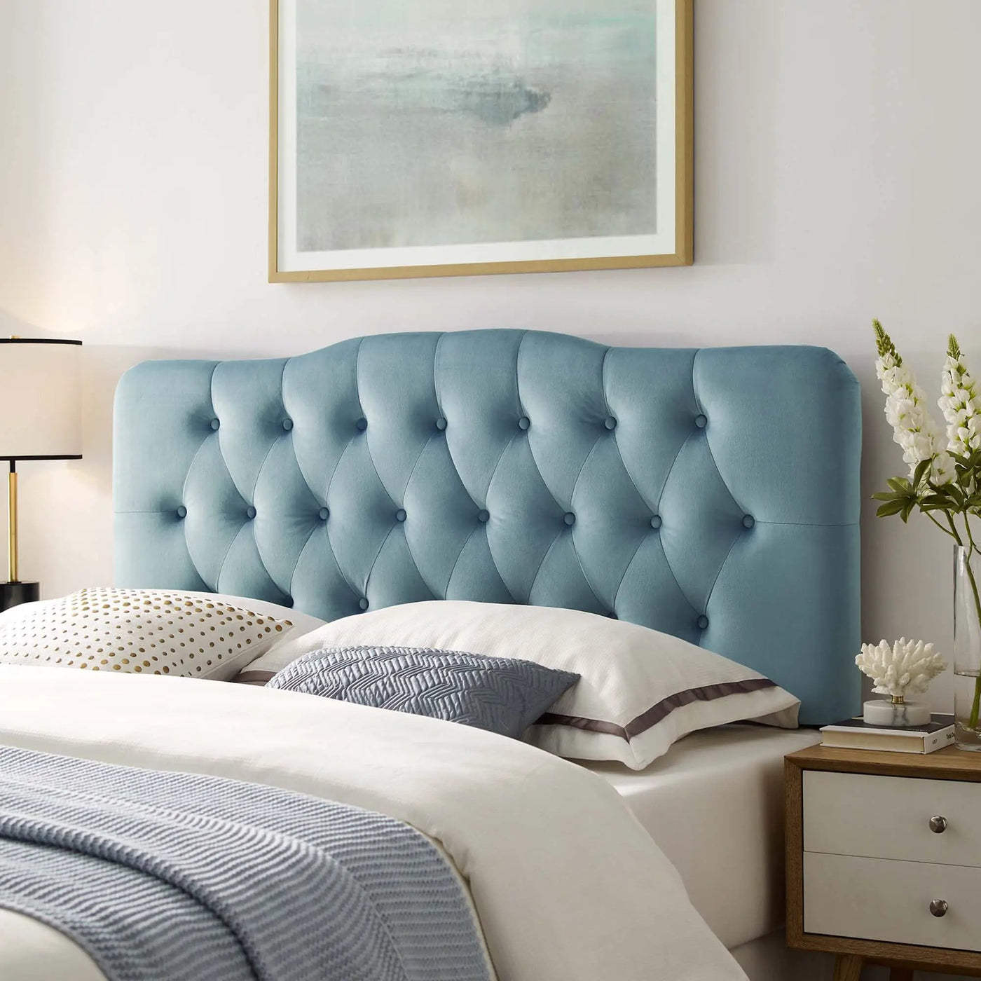 Annabel Diamond Tufted Performance Velvet King Headboard by Modway by HouseOfZazla