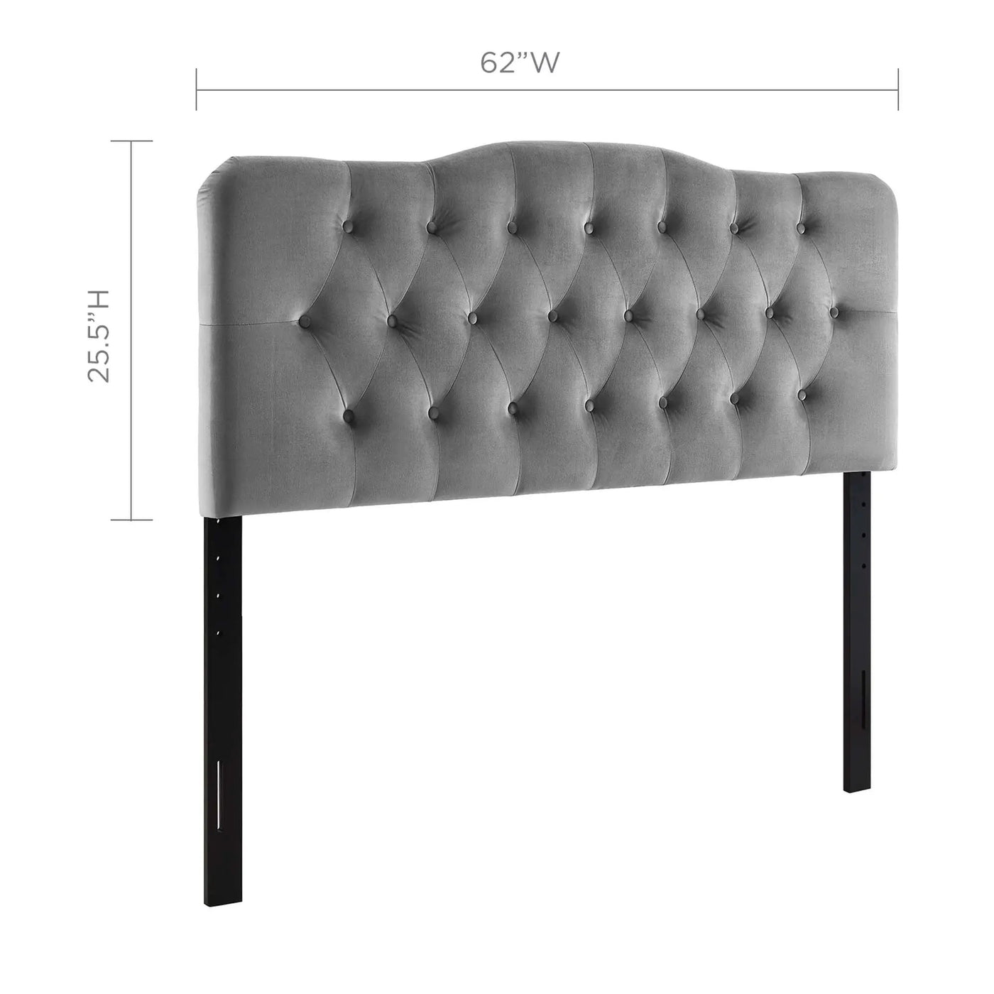 Annabel Diamond Tufted Performance Velvet Queen Headboard by HouseOfZazla