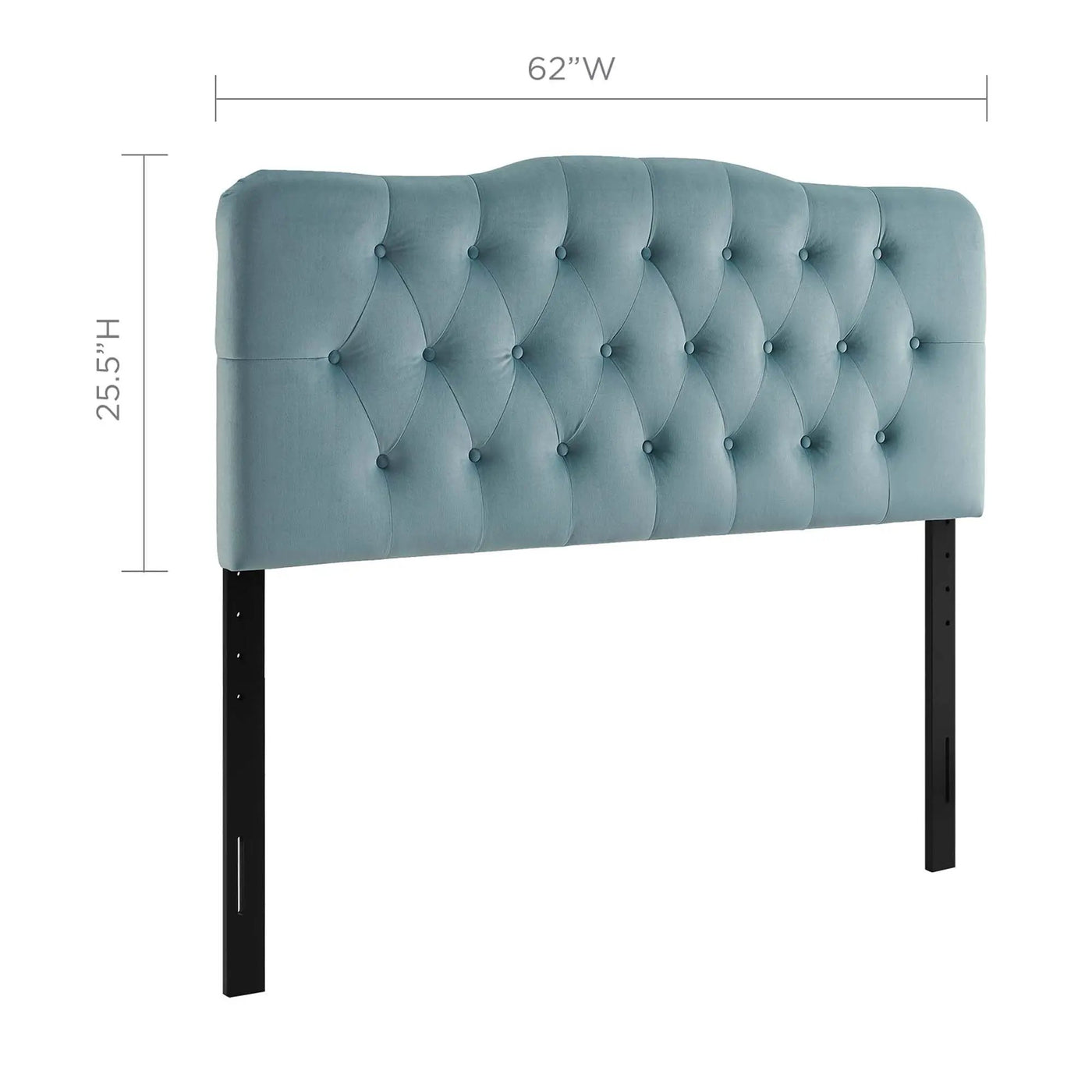Annabel Diamond Tufted Performance Velvet Queen Headboard by HouseOfZazla