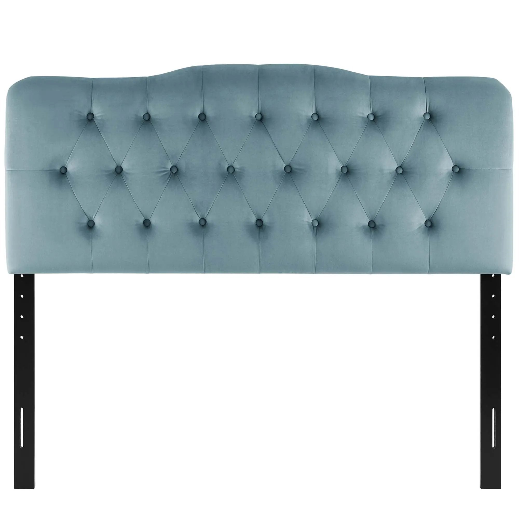 Annabel Diamond Tufted Performance Velvet Queen Headboard by HouseOfZazla
