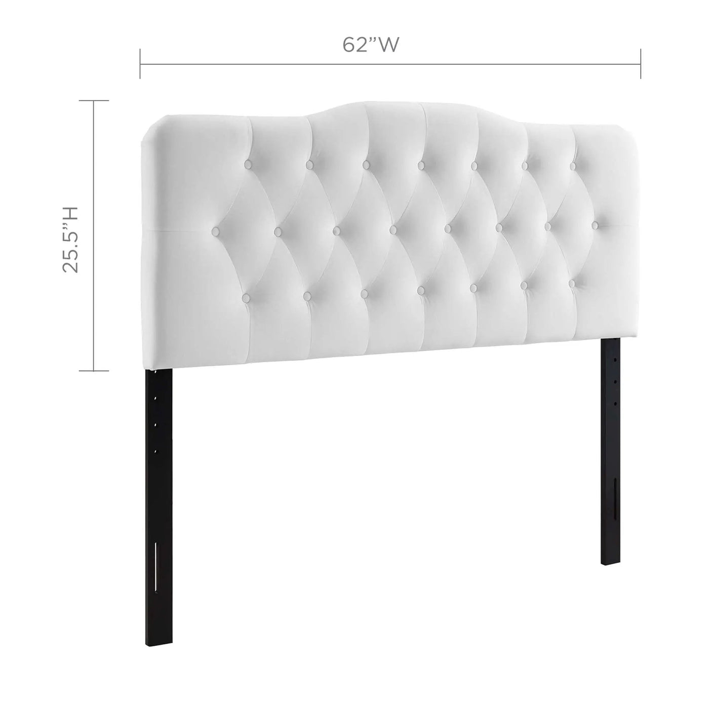 Annabel Diamond Tufted Performance Velvet Queen Headboard by HouseOfZazla