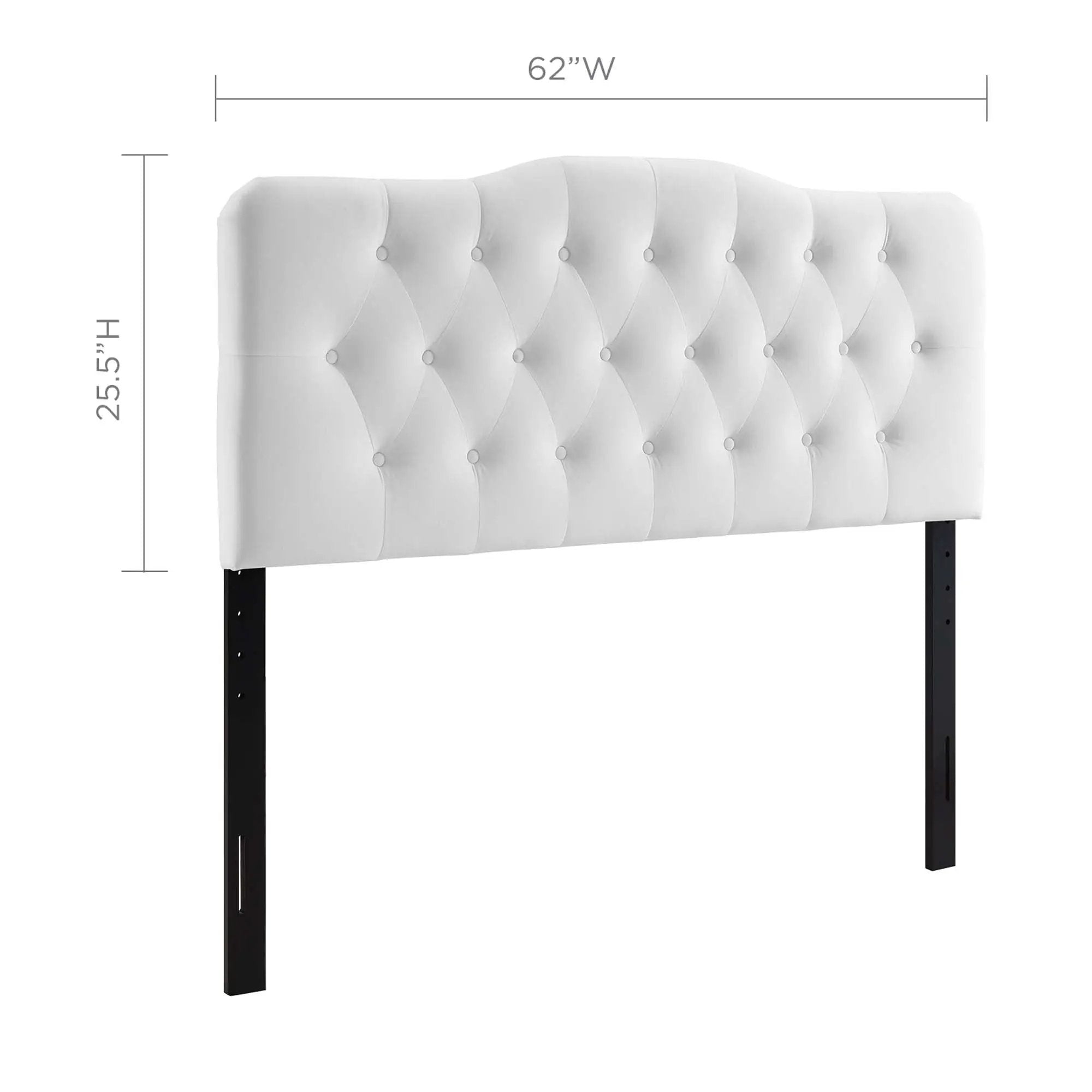 Annabel Diamond Tufted Performance Velvet Queen Headboard by HouseOfZazla