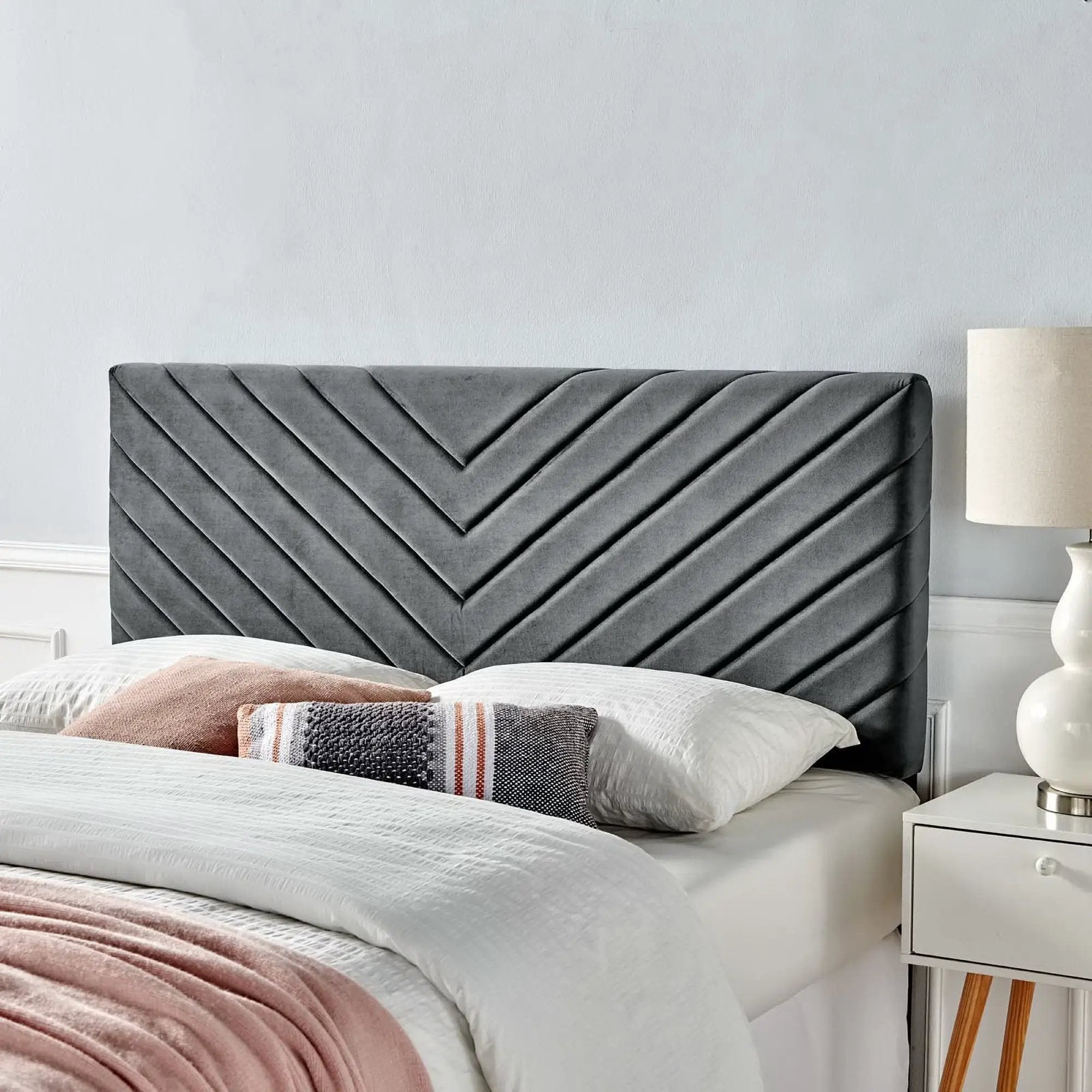 Alyson Angular Channel Tufted Performance Velvet Full/Queen Headboard by Modway by HouseOfZazla