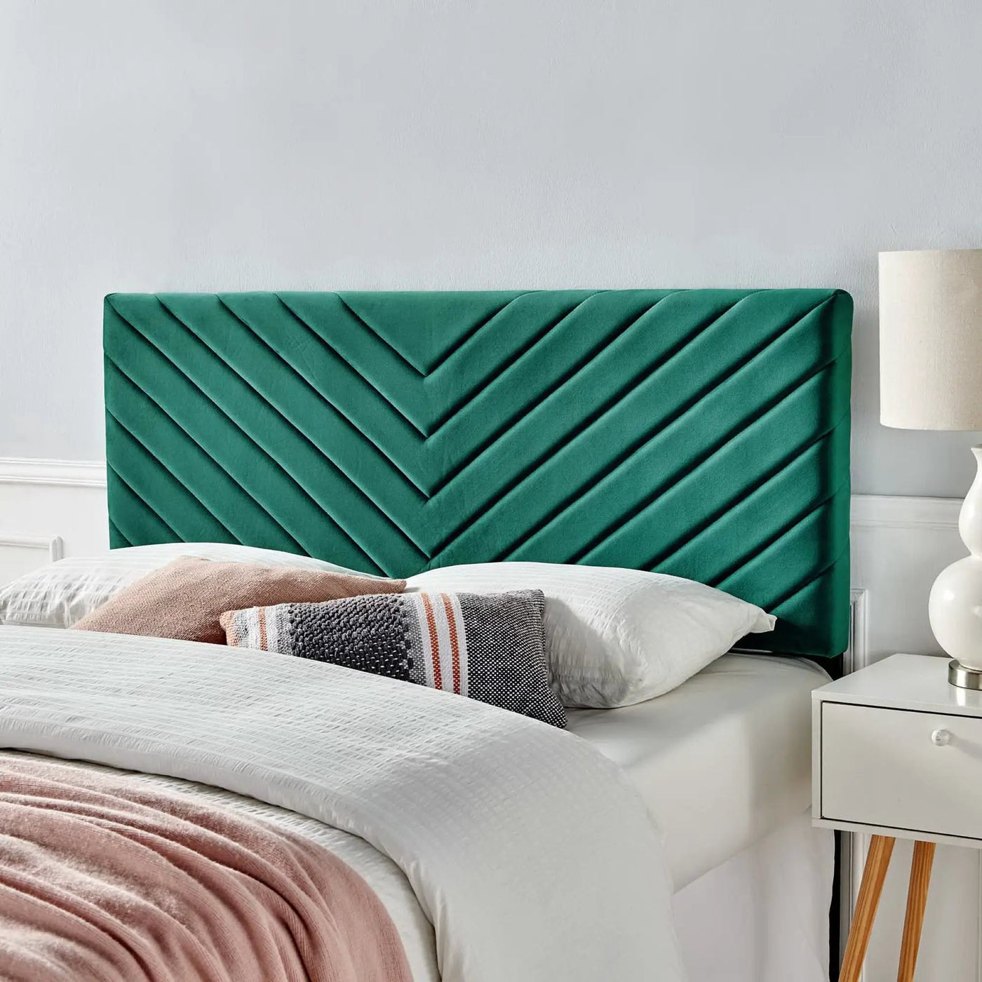 Alyson Angular Channel Tufted Performance Velvet Full/Queen Headboard by Modway by HouseOfZazla
