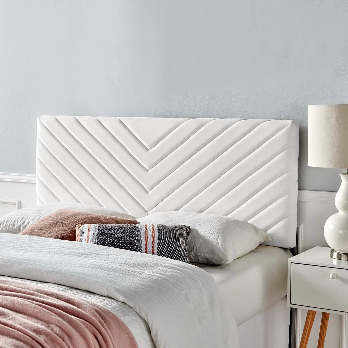 Alyson Angular Channel Tufted Performance Velvet Full/Queen Headboard by Modway by HouseOfZazla
