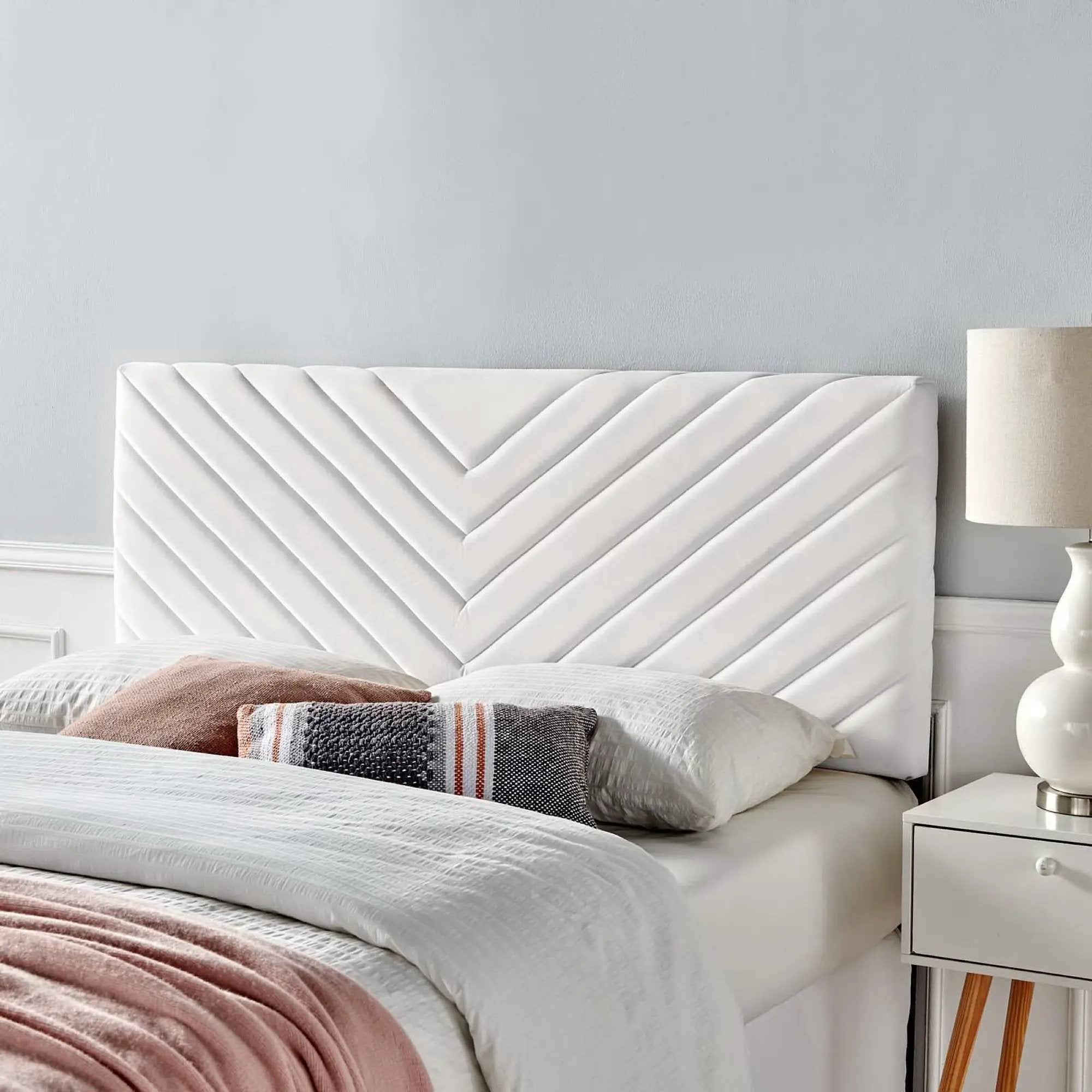 Alyson Angular Channel Tufted Performance Velvet Headboard by Modway by HouseOfZazla