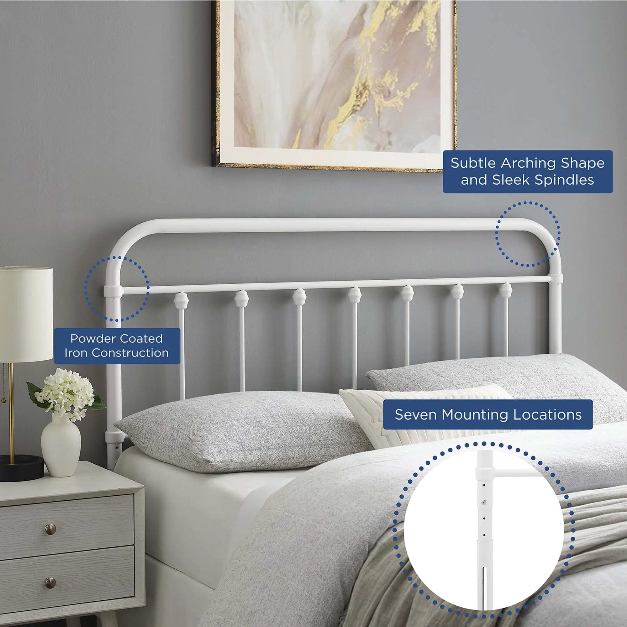 Sage Metal Twin Headboard by Modway by HouseOfZazla