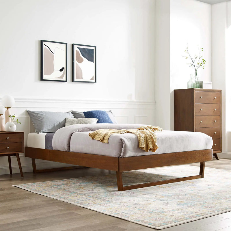 Billie Wood Platform Bed Frame by Modway by HouseOfZazla