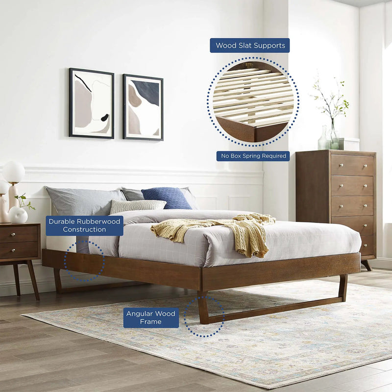 Billie Wood Platform Bed Frame by Modway by HouseOfZazla