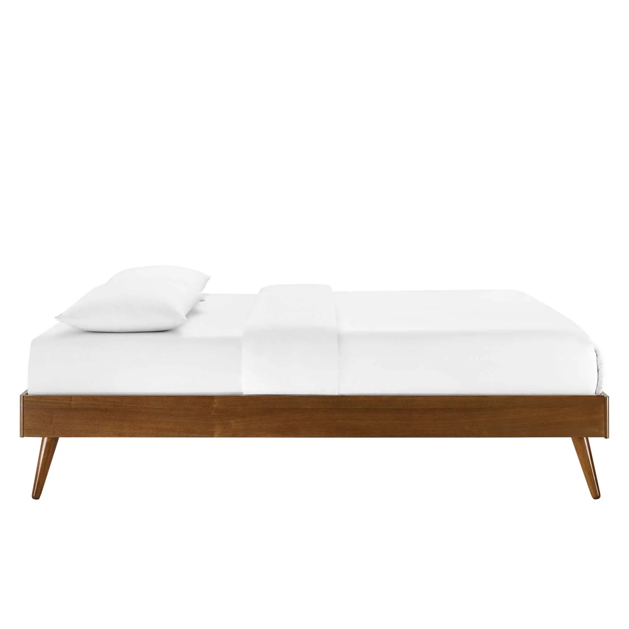 Bridgette Wood Twin Platform Bed With Splayed Legs by HouseOfZazla