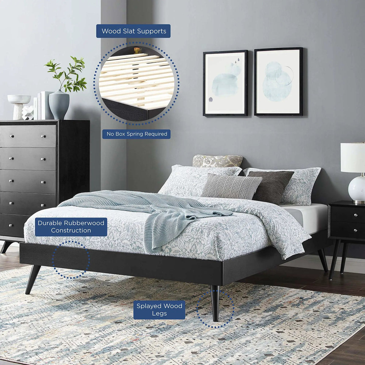 Margo Wood Full Platform Bed Frame by Modway by HouseOfZazla