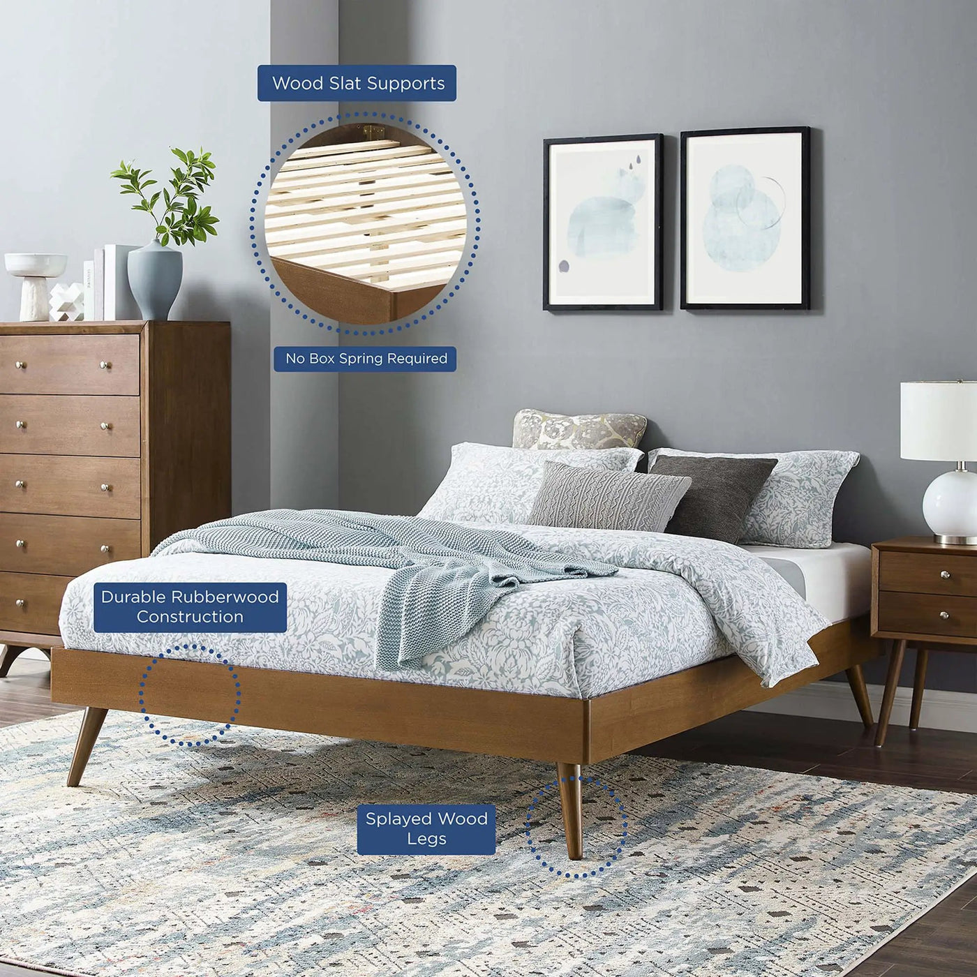 Margo Wood Full Platform Bed Frame by Modway by HouseOfZazla