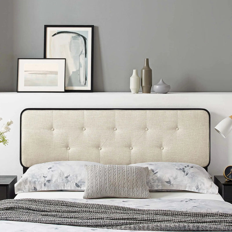 Collins Tufted Fabric and Wood Full Headboard by Modway by HouseOfZazla