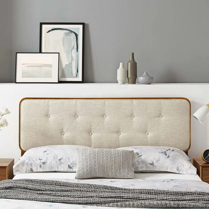 Collins Tufted Fabric and Wood Full Headboard by Modway by HouseOfZazla