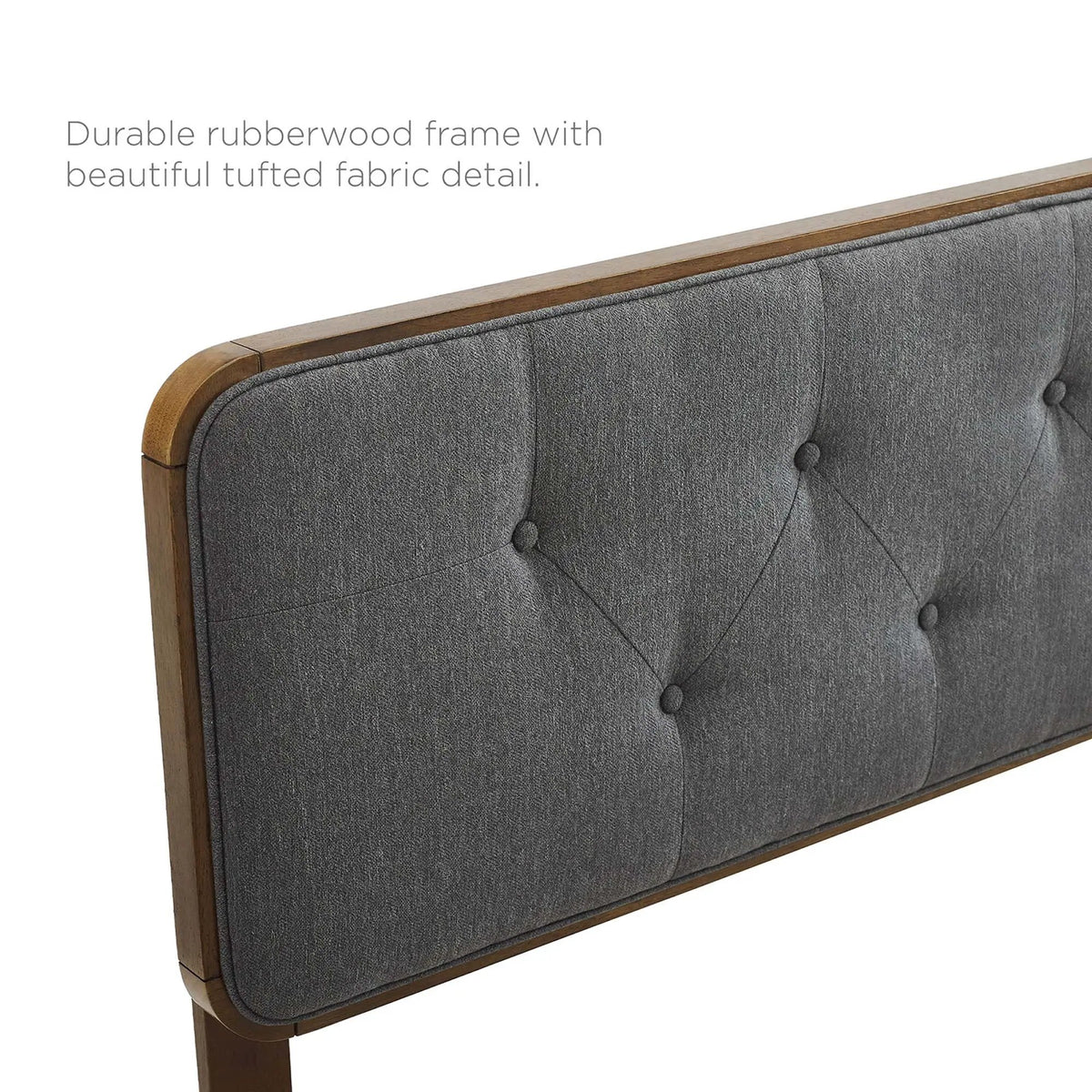 Collins Tufted Fabric and Wood Full Headboard by Modway by HouseOfZazla
