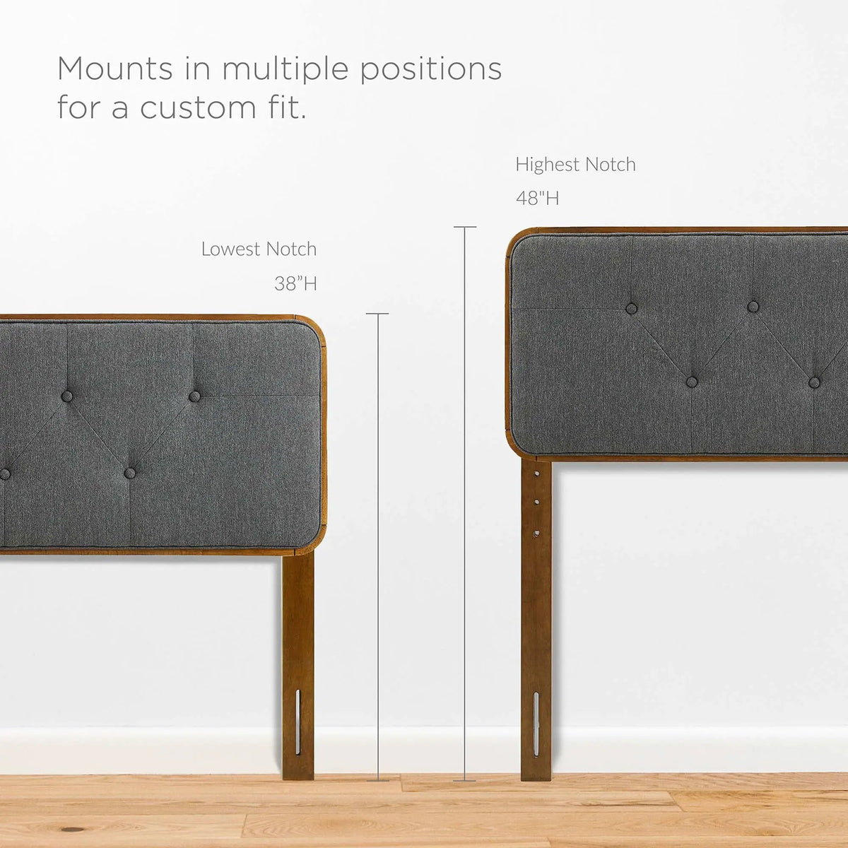 Collins Tufted Fabric and Wood Full Headboard by Modway by HouseOfZazla