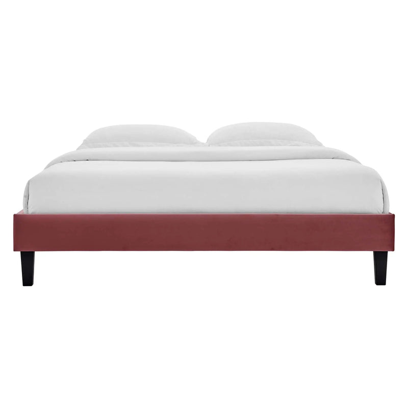 Reign Performance Velvet Twin Platform Bed Frame by Modway by HouseOfZazla