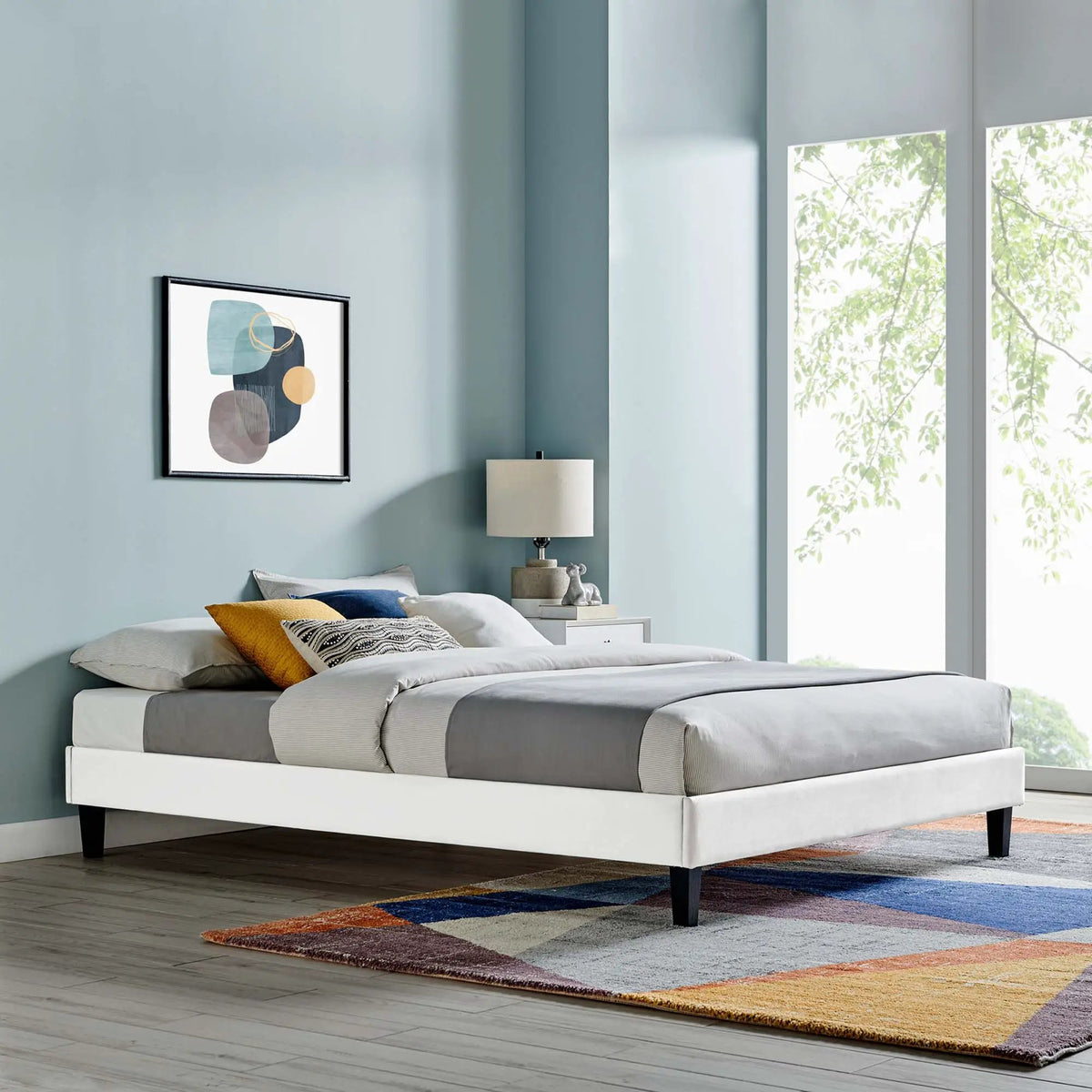 Reign Performance Velvet Twin Platform Bed Frame by Modway by HouseOfZazla