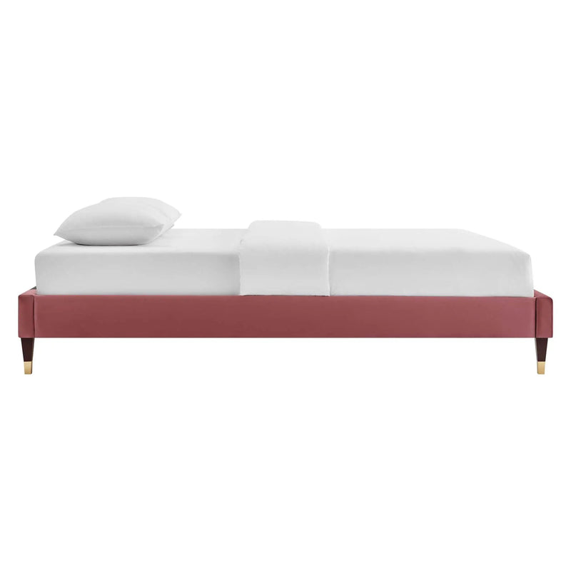 Harlow Performance Velvet Queen Platform Bed Frame by Modway by HouseOfZazla