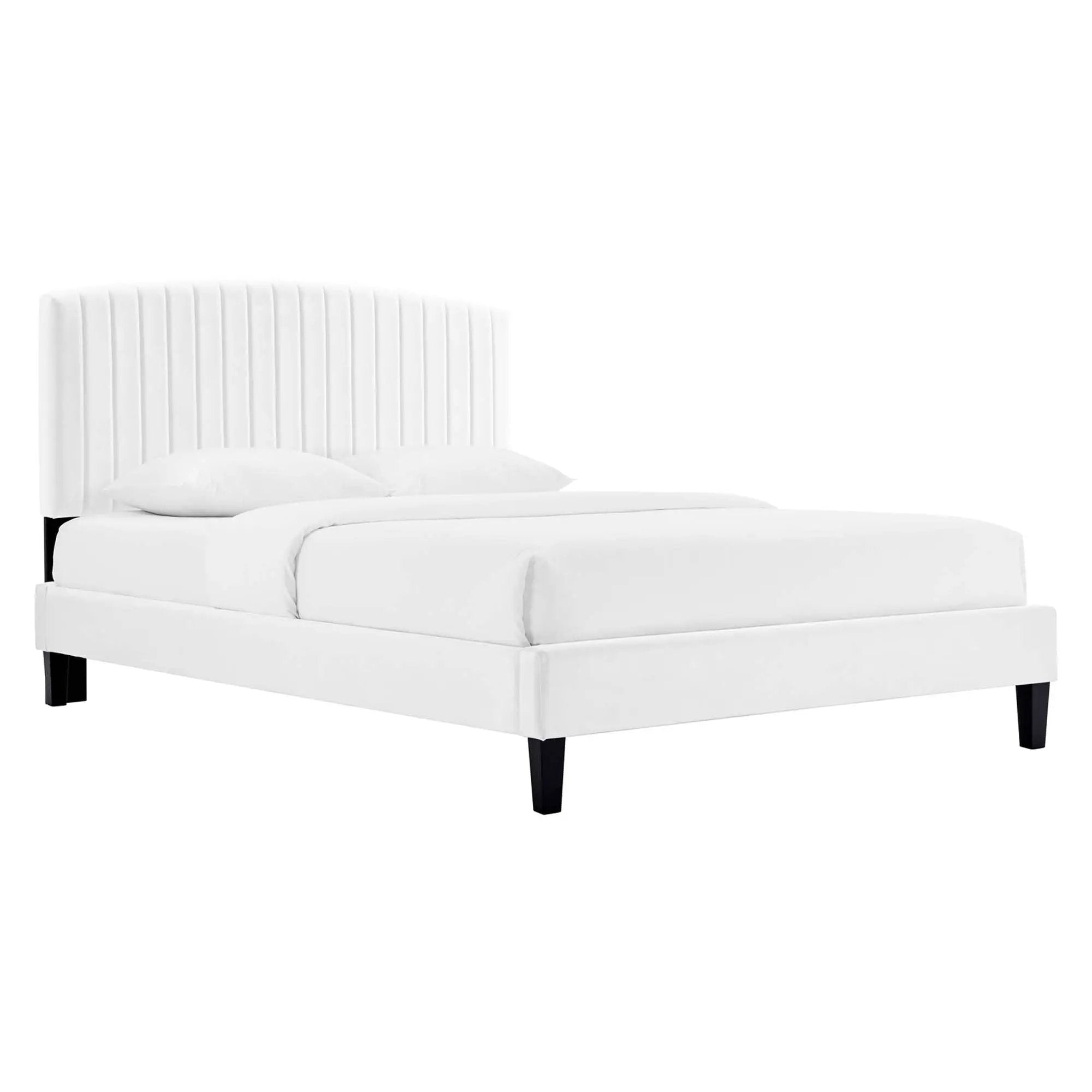 Alessi Performance Velvet Queen Platform Bed by Modway by HouseOfZazla