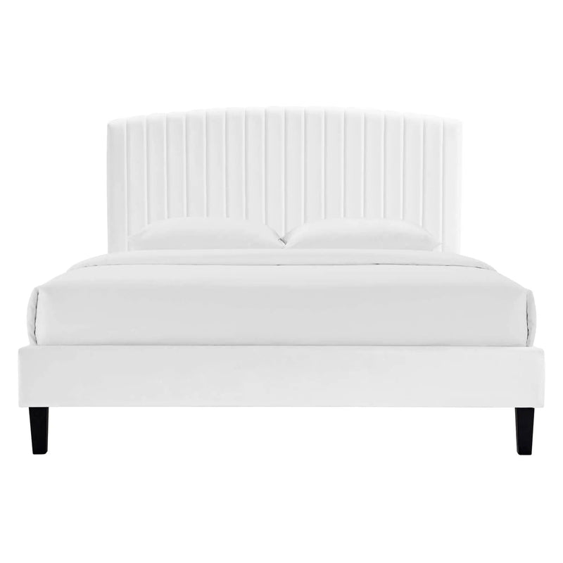 Alessi Performance Velvet Queen Platform Bed by Modway by HouseOfZazla