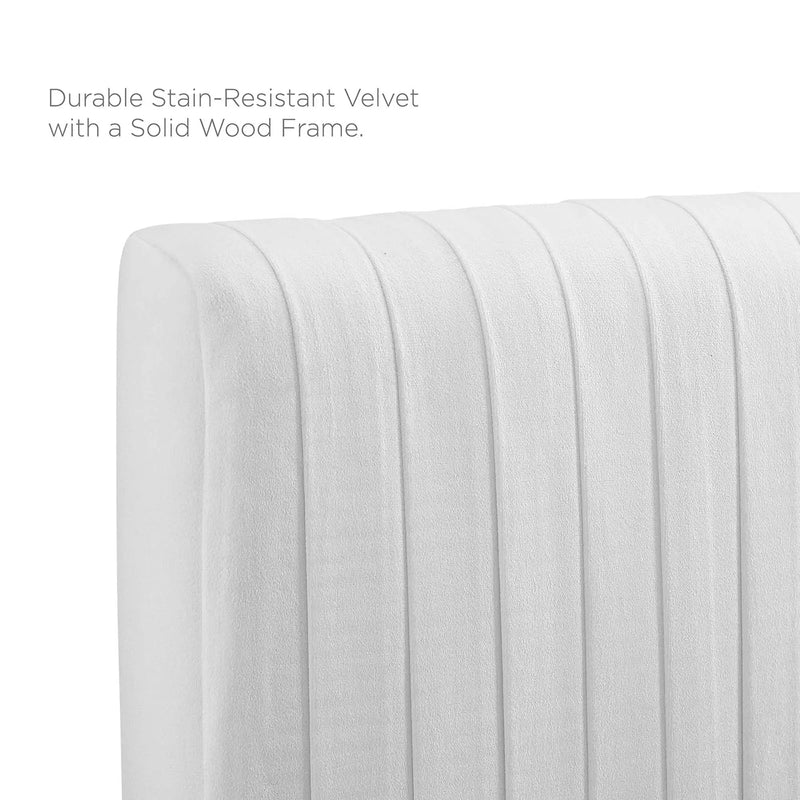 Eloise Channel Tufted Performance Velvet Full/Queen Headboard by HouseOfZazla