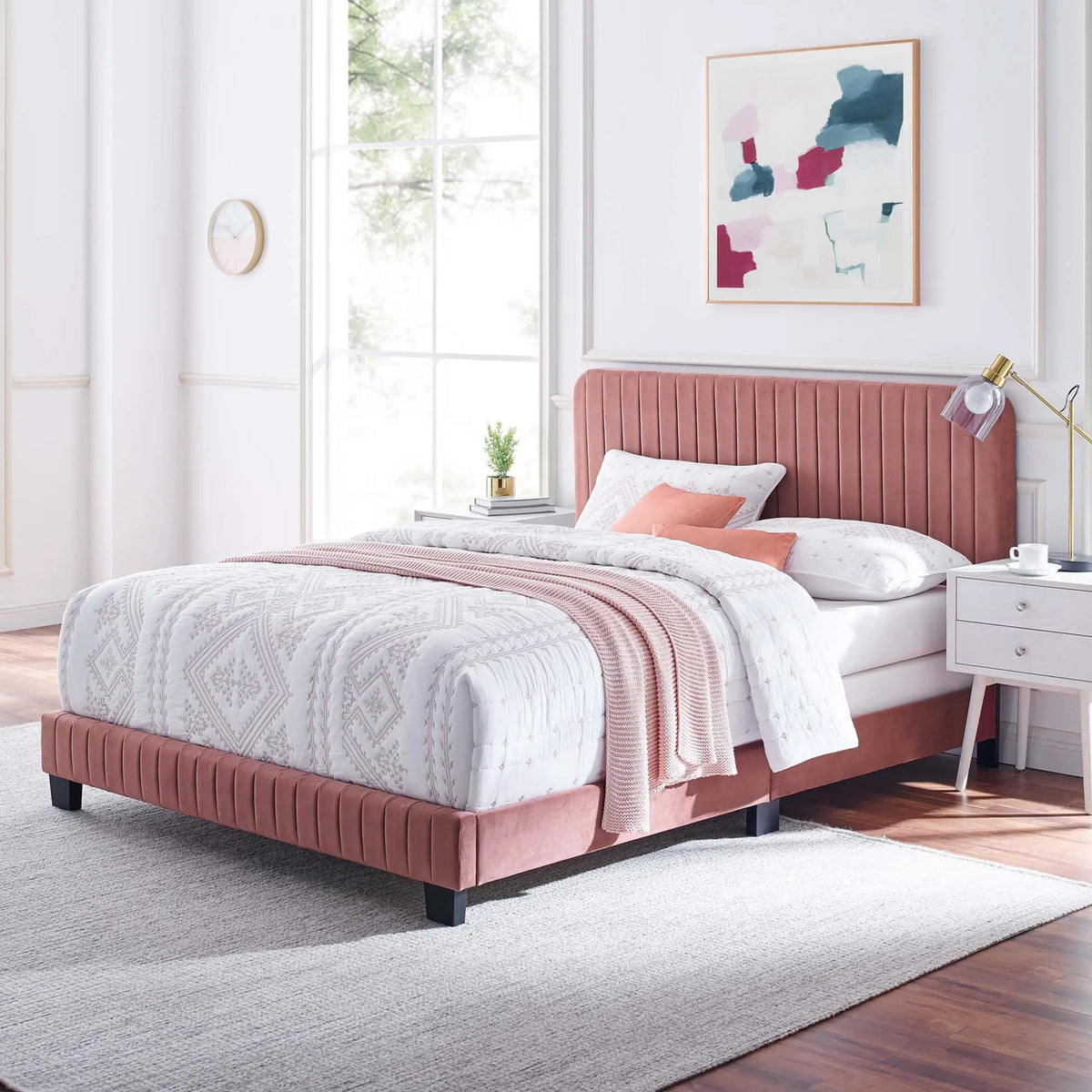Celine Channel Tufted Performance Velvet Queen Bed by Modway by HouseOfZazla