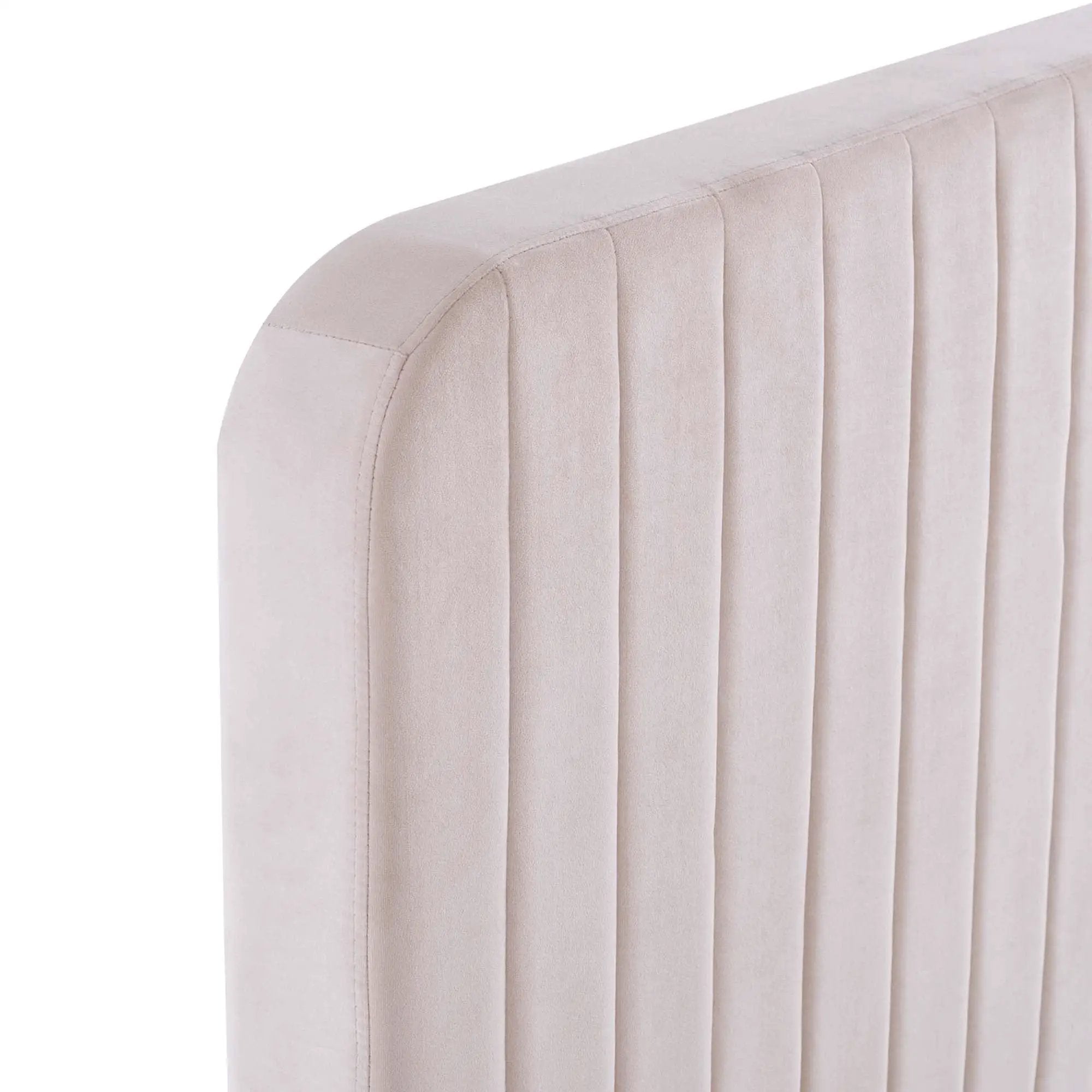 Celine Channel Tufted Performance Velvet Full Platform Bed by HouseOfZazla