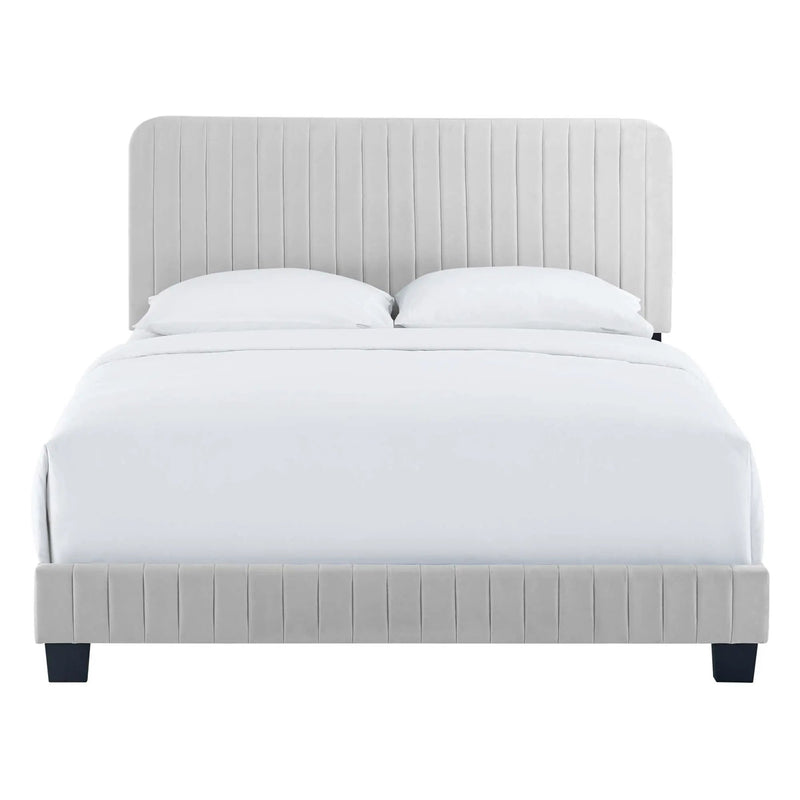 Celine Channel Tufted Performance Velvet Twin Platform Bed by Modway by HouseOfZazla