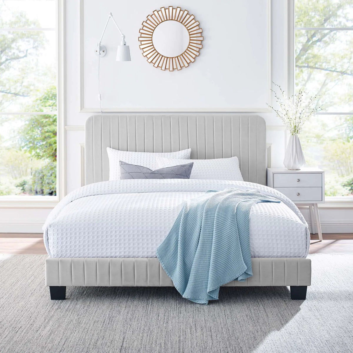 Celine Channel Tufted Performance Velvet Twin Platform Bed by Modway by HouseOfZazla