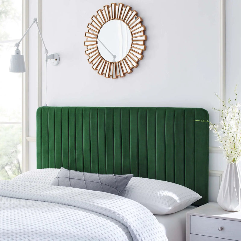 Milenna Channel Tufted Performance Velvet Full/Queen Headboard by Modway by HouseOfZazla