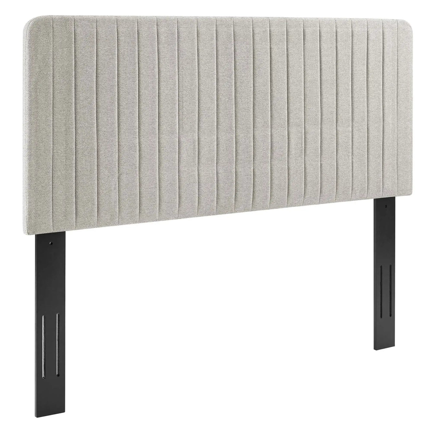 Milenna Channel Tufted Upholstered Fabric Full/Queen Headboard by HouseOfZazla