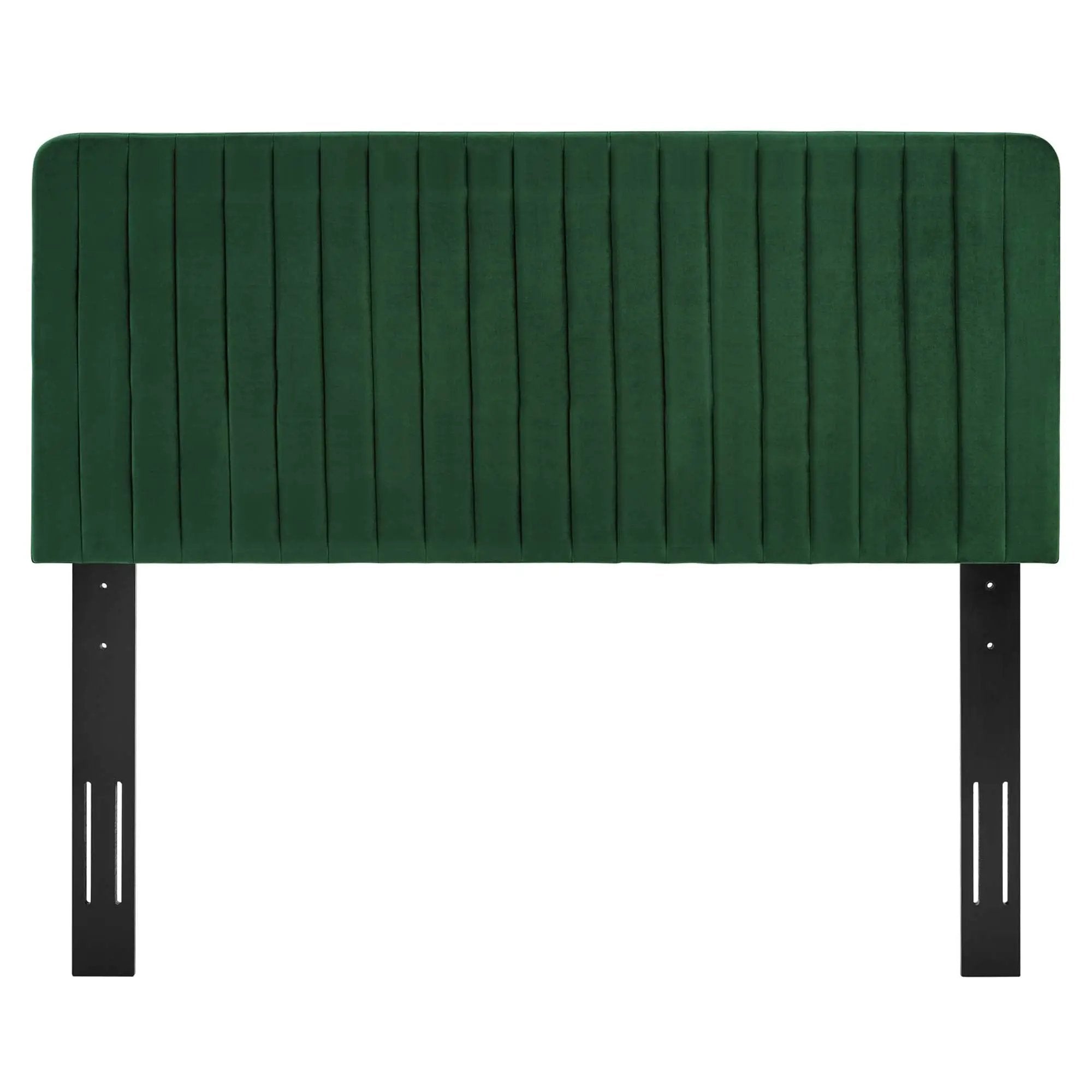 Milenna Channel Tufted Performance Velvet King/California King Headboard by HouseOfZazla