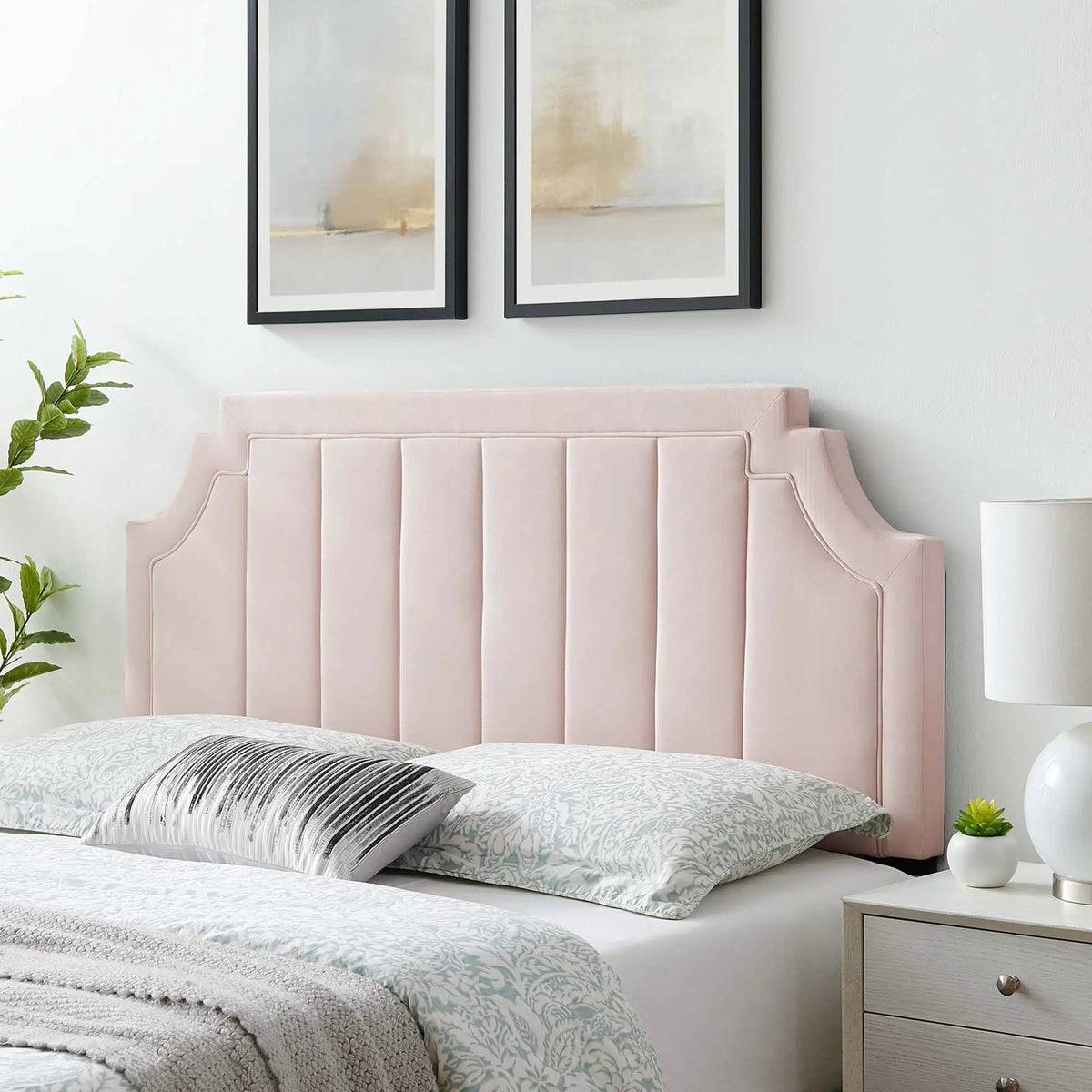 Alyona Channel Tufted Performance Velvet Twin Headboard by Modway by HouseOfZazla