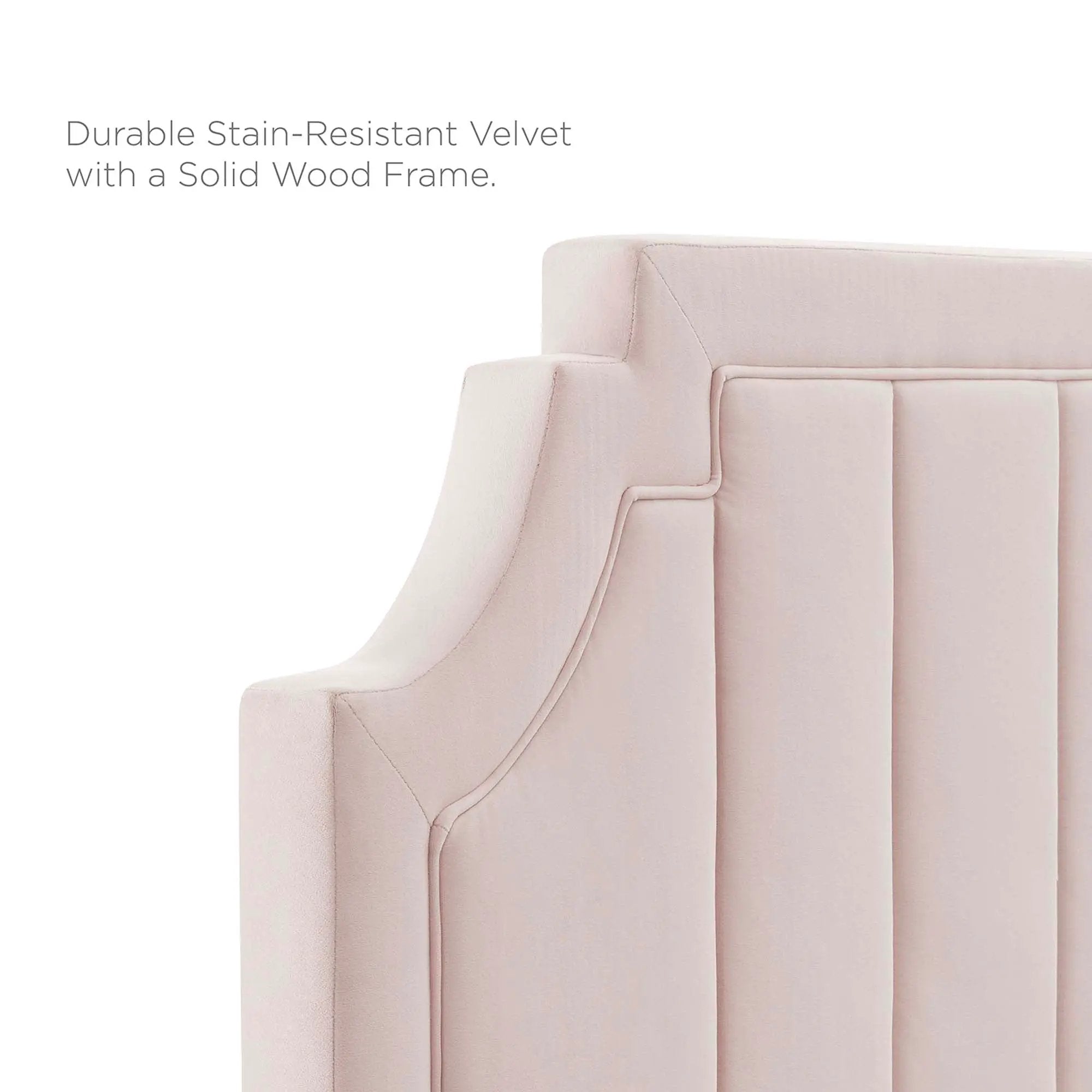Alyona Channel Tufted Performance Velvet Twin Headboard by Modway by HouseOfZazla