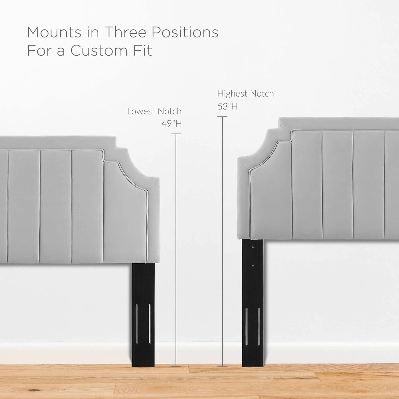 Alyona Channel Tufted Performance Velvet Full/Queen Headboard by HouseOfZazla