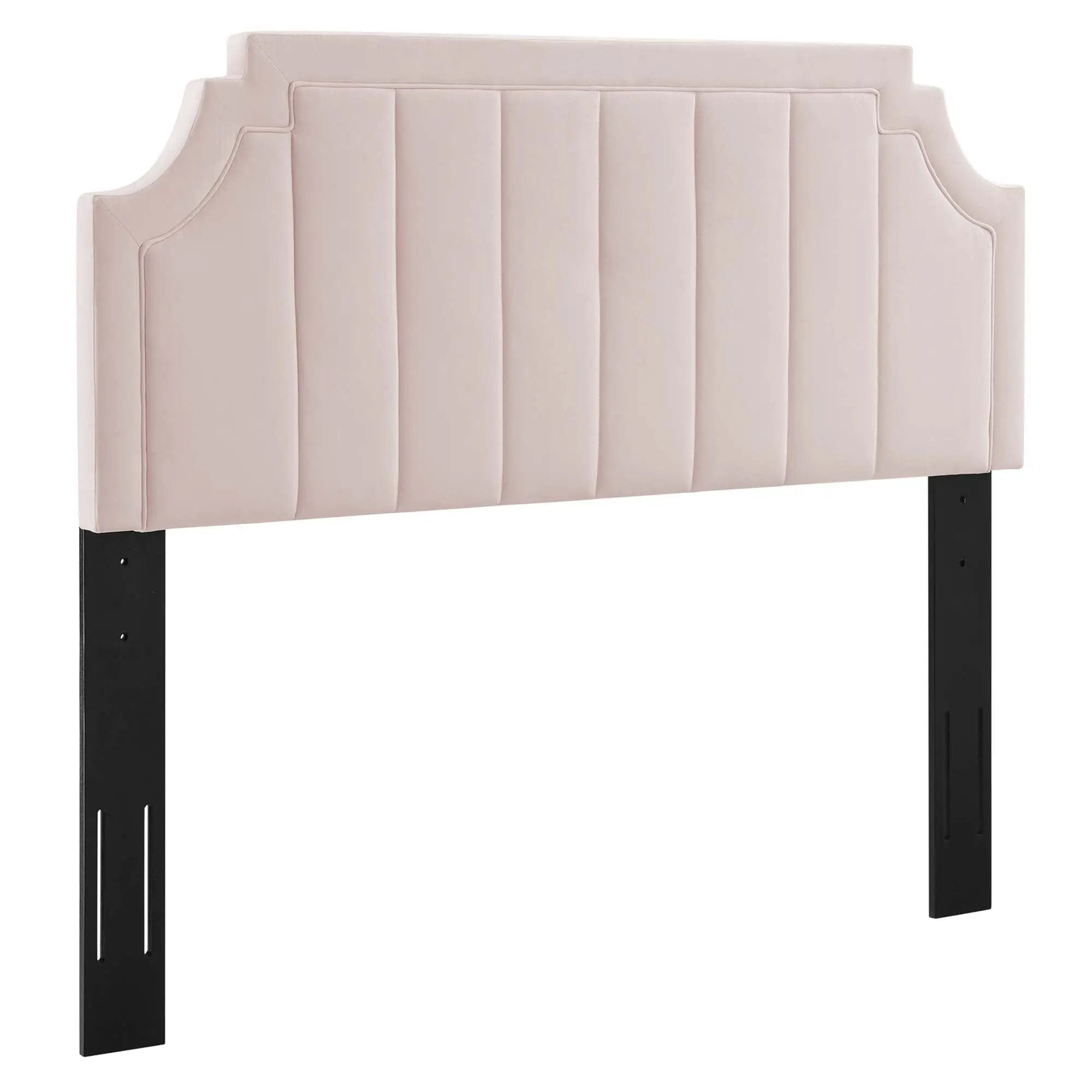 Alyona Channel Tufted Performance Velvet Full/Queen Headboard by HouseOfZazla