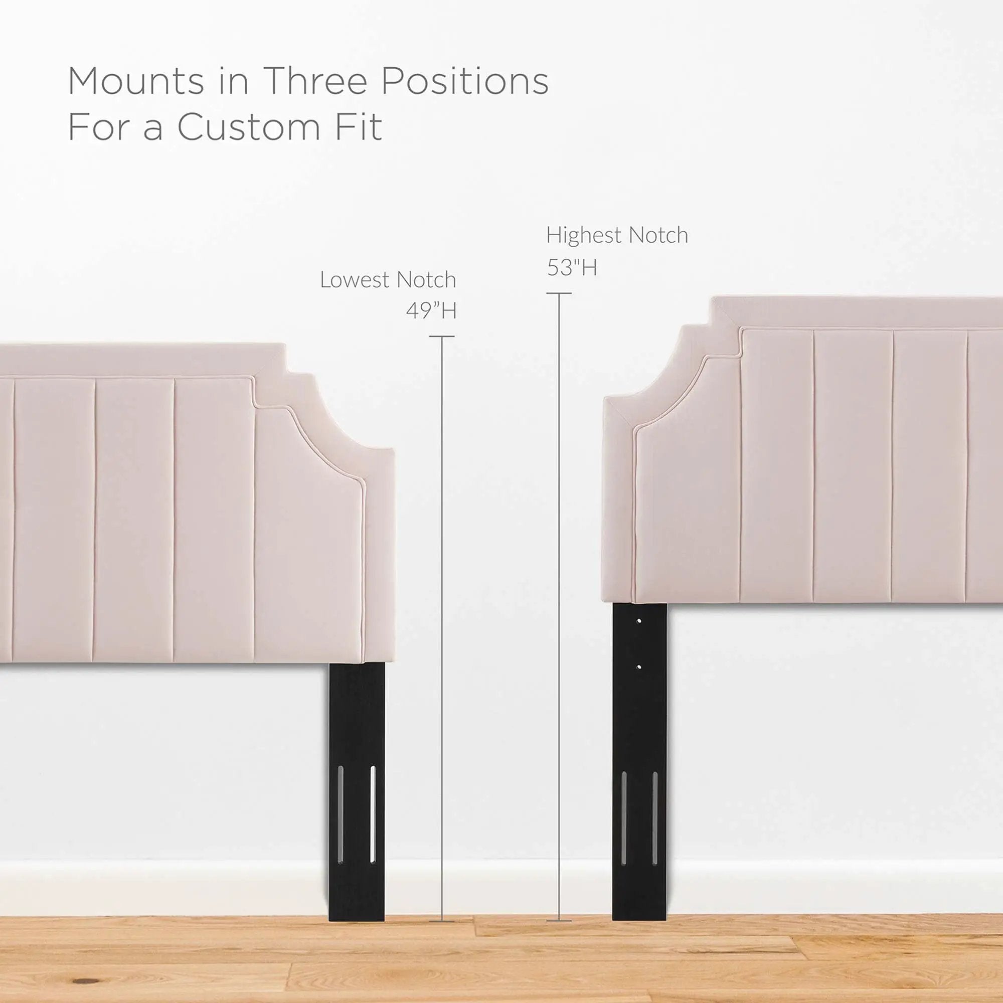 Alyona Channel Tufted Performance Velvet Full/Queen Headboard by HouseOfZazla