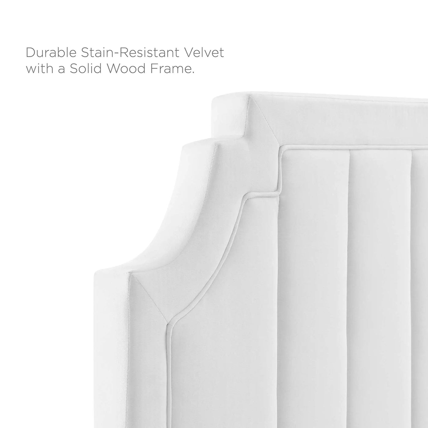 Alyona Channel Tufted Performance Velvet Full/Queen Headboard by HouseOfZazla