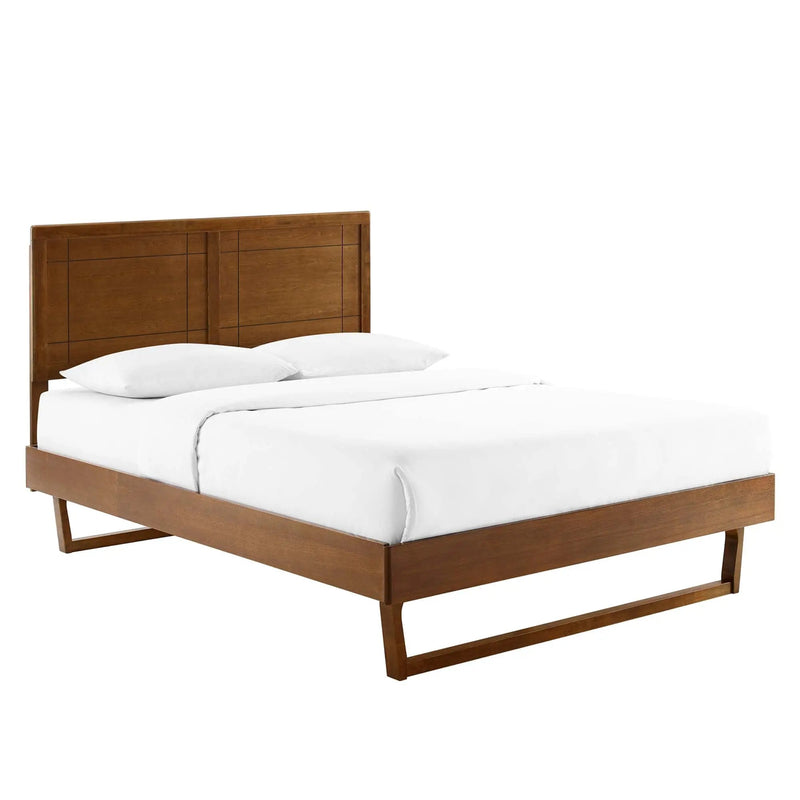 Marlee Wood Queen Platform Bed with Angular Frame by Modway by HouseOfZazla