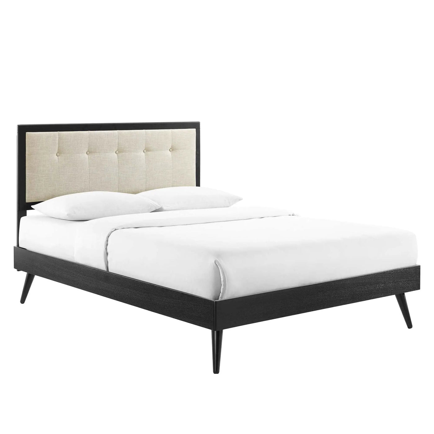 Willow Wood Queen Platform Bed with Splayed Legs by Modway by HouseOfZazla