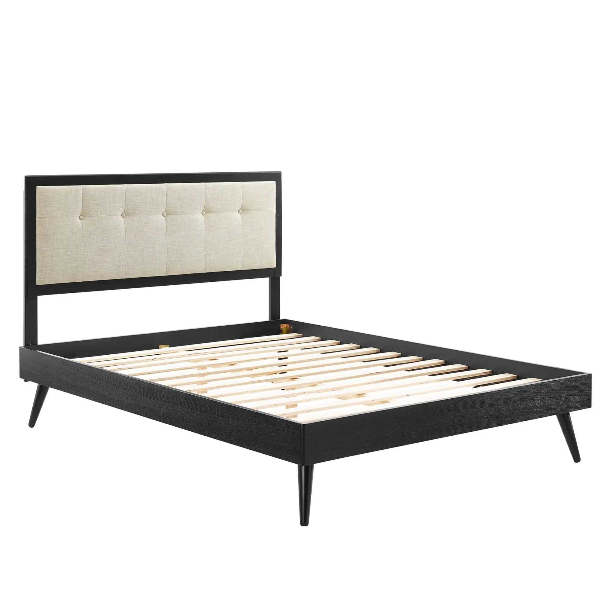 Willow Wood Queen Platform Bed with Splayed Legs by Modway by HouseOfZazla