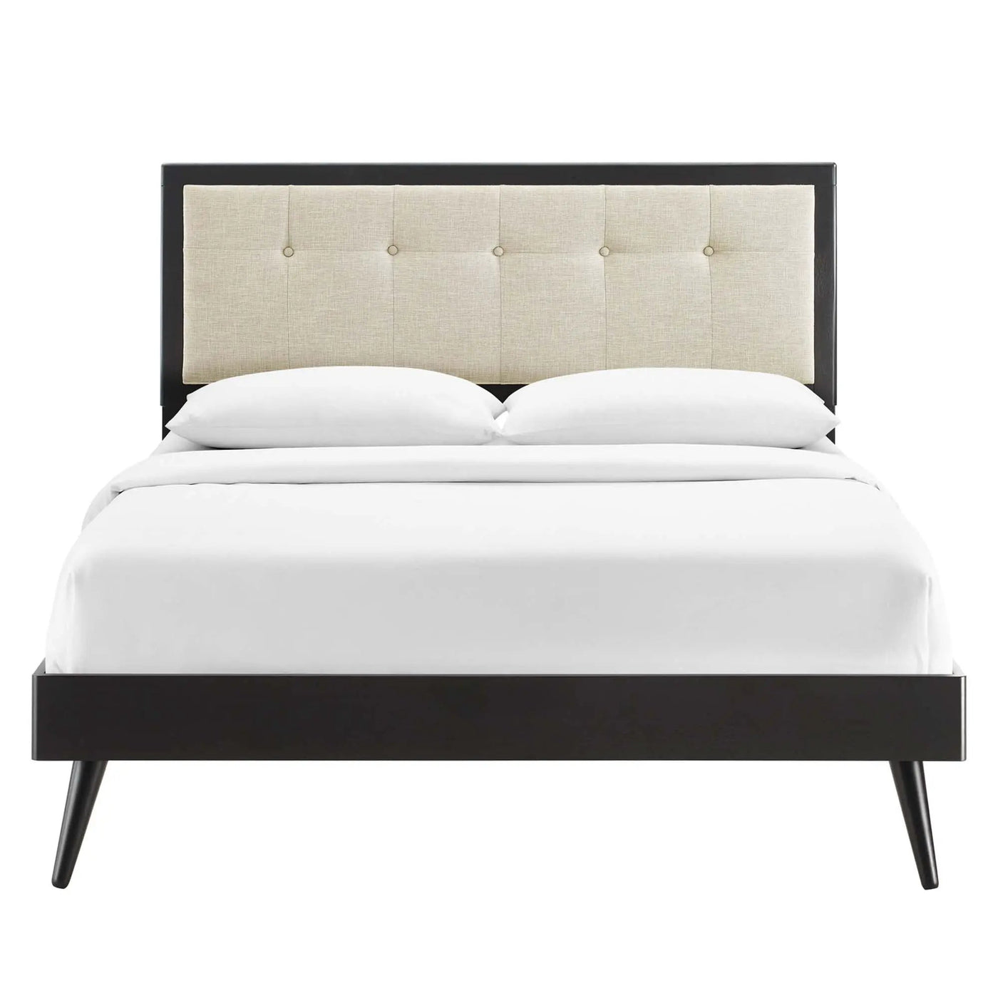 Willow Wood Queen Platform Bed with Splayed Legs by Modway by HouseOfZazla