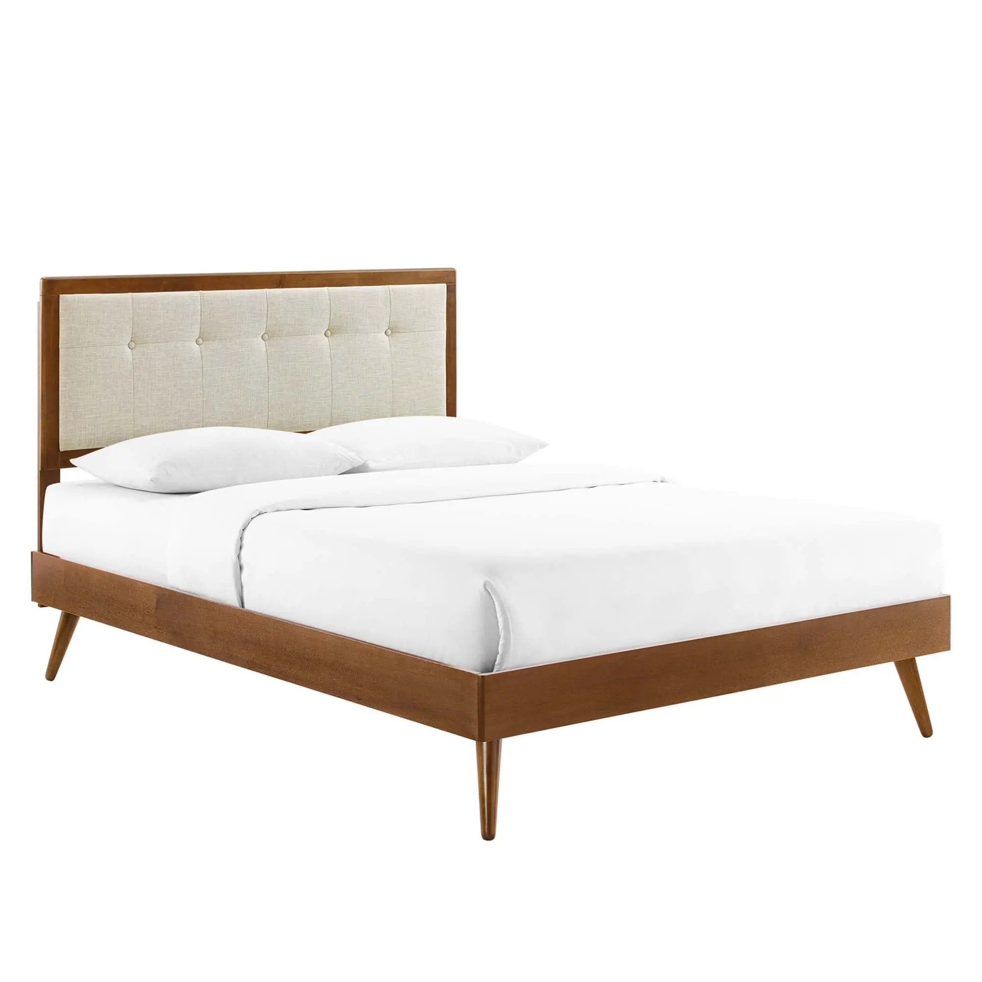 Willow Wood Queen Platform Bed with Splayed Legs by Modway by HouseOfZazla