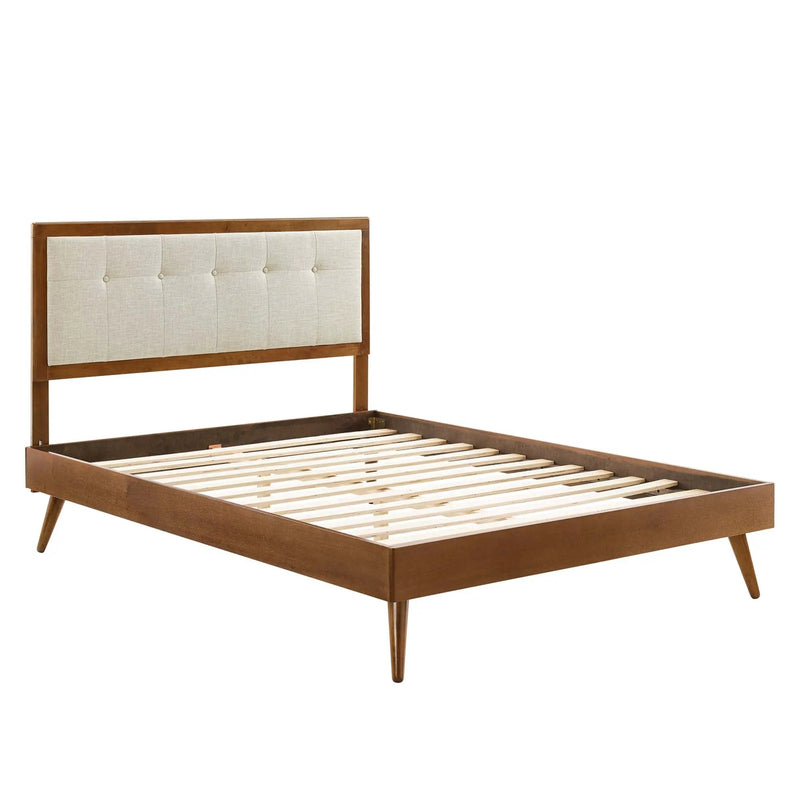 Willow Wood Queen Platform Bed with Splayed Legs by Modway by HouseOfZazla