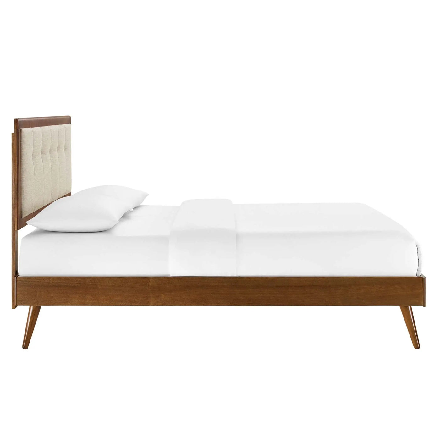 Willow Wood Queen Platform Bed with Splayed Legs by Modway by HouseOfZazla