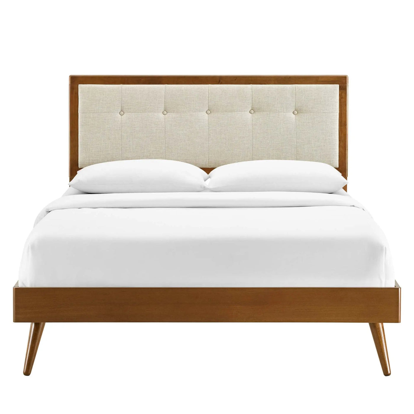 Willow Wood Queen Platform Bed with Splayed Legs by Modway by HouseOfZazla
