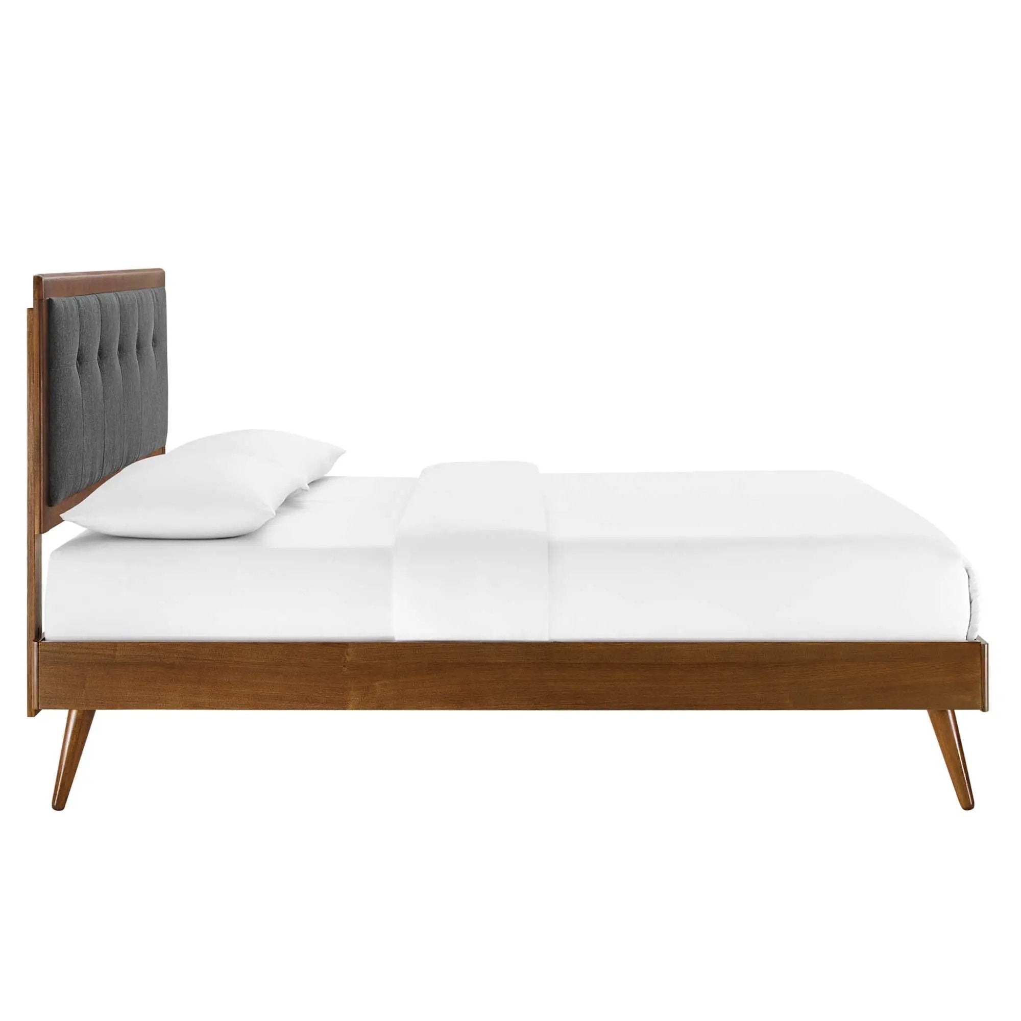 Willow Wood Queen Platform Bed with Splayed Legs by Modway by HouseOfZazla