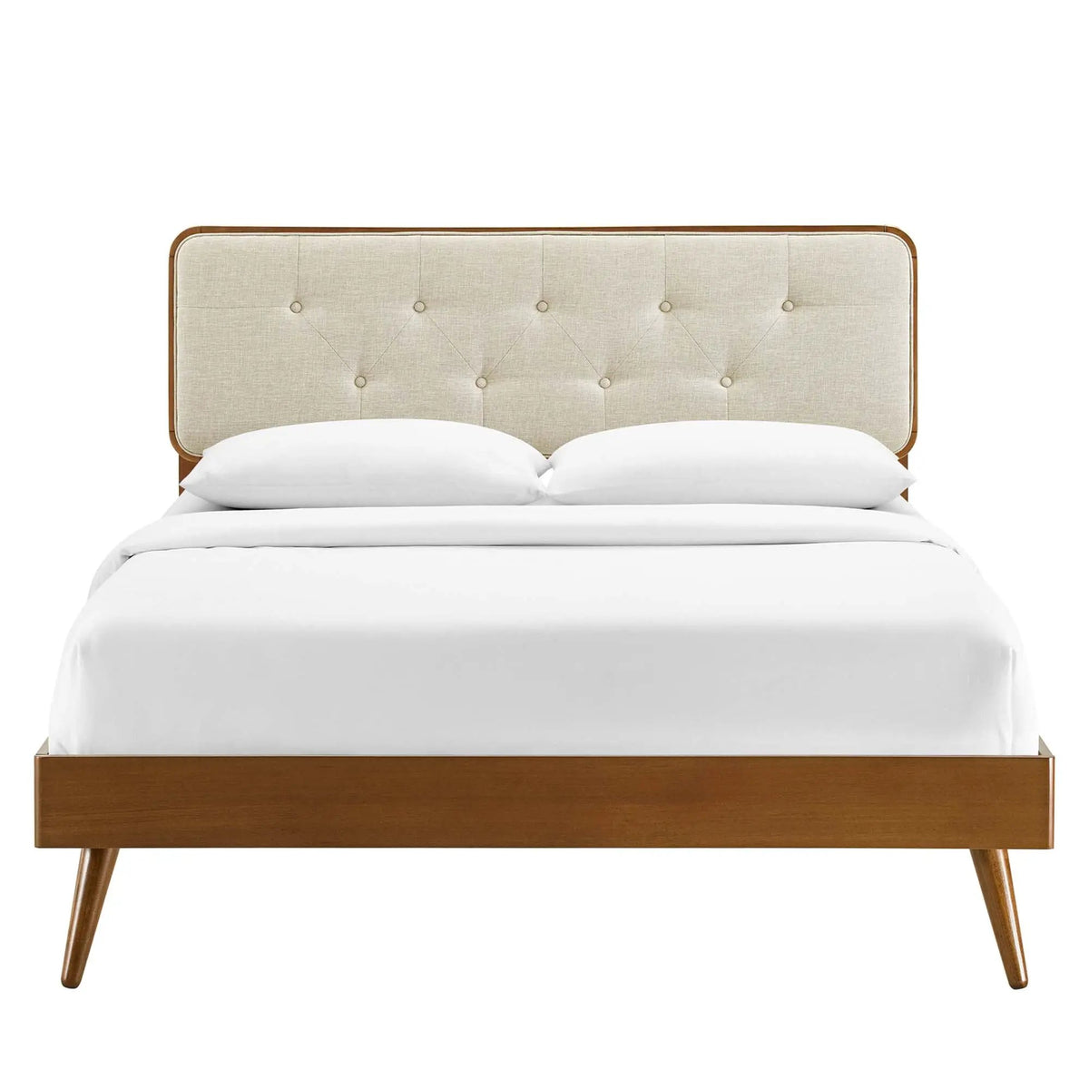 Bridgette Wood Queen Platform Bed with Splayed Legs by Modway by HouseOfZazla